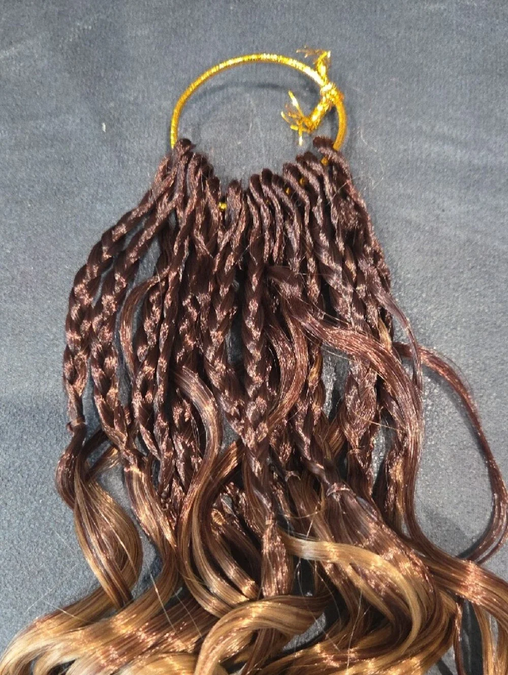8 Pack Gogo Curl Crochet Hair 10 inch Short Curly 33/27 Brown Honey Blonde Ombre